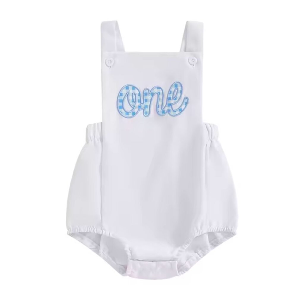 Boy Romper Smash Cake Outfit First Birthday Outfit One Clothes